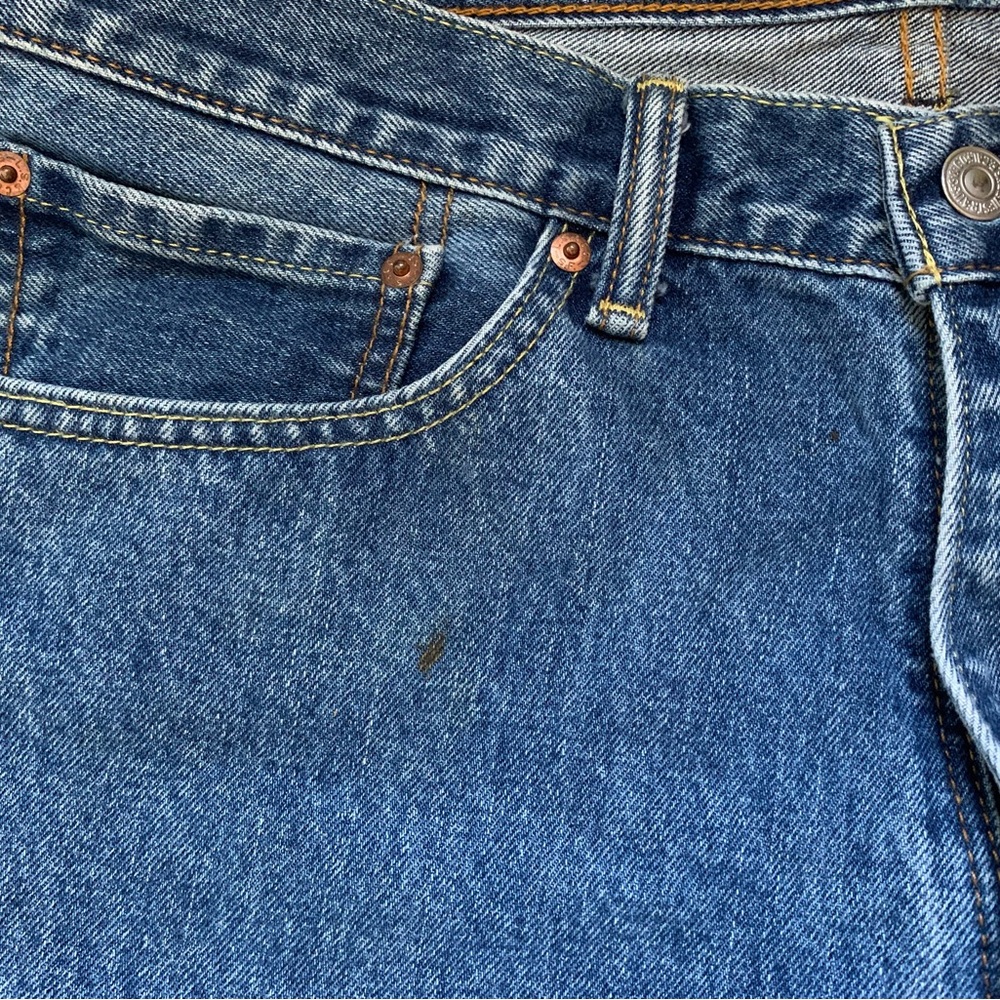 Levi’s 505 36x30(22) hemmed to 36x22 Good Condition Cropped - Picture 3 of 6